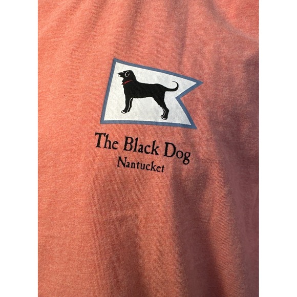 The Black Dog XL Nantucket Homeport Short Sleeve Tee Coral Heather NWT - Picture 2 of 5